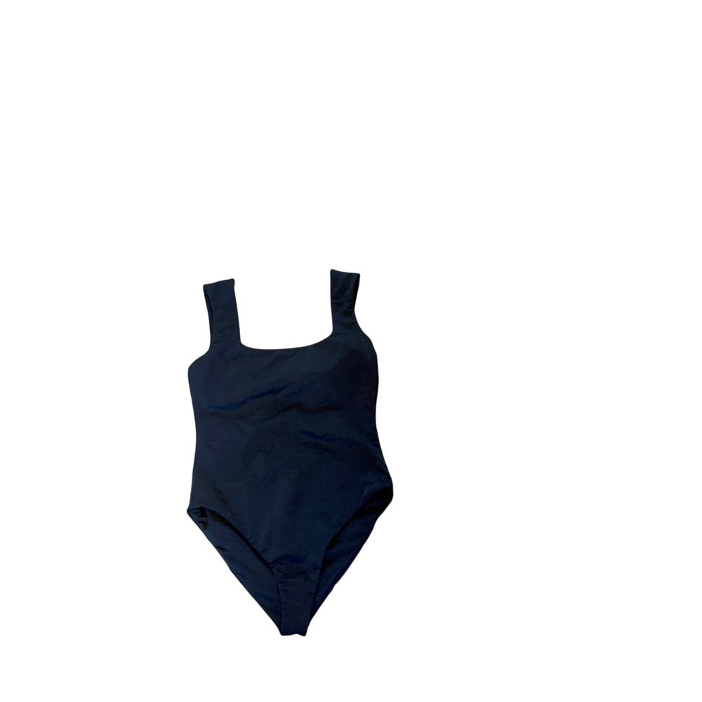 Mara Hoffman Persephone Mom Modest Minimalist One Piece Swimsuit Black XS - Picture 6 of 12